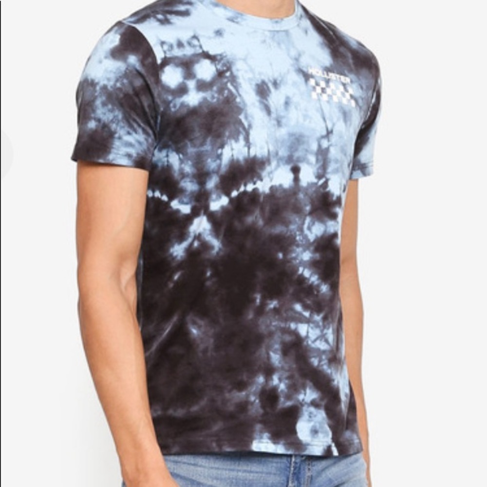 Hollister Unisex Checkerboard tie die Graphic Tee - Picture 1 of 3